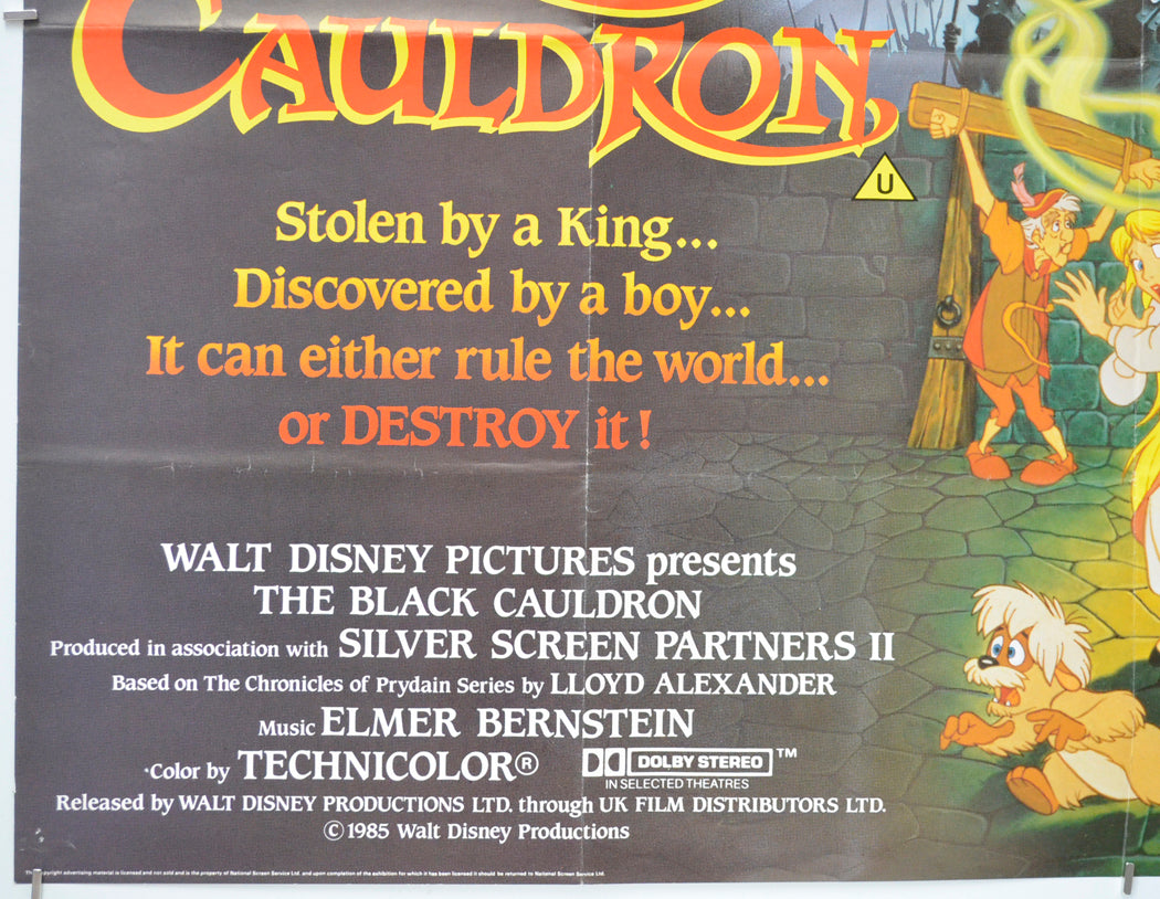 THE BLACK CAULDRON (Bottom Left) Cinema Quad Movie Poster 