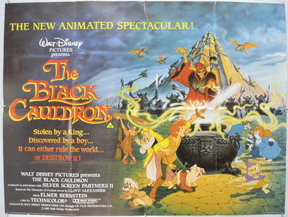 The Black Cauldron Original Quad Poster - Film Poster - Movie Poster