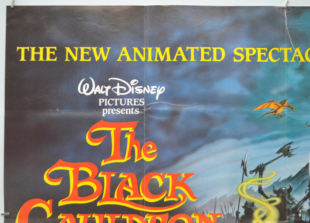 THE BLACK CAULDRON (Top Left) Cinema Quad Movie Poster 