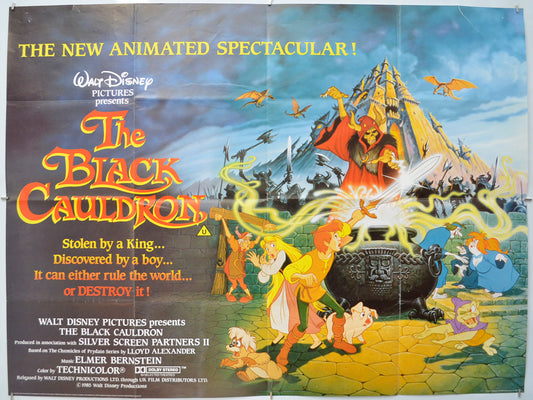 The Black Cauldron Original Quad Poster - Film Poster - Movie Poster