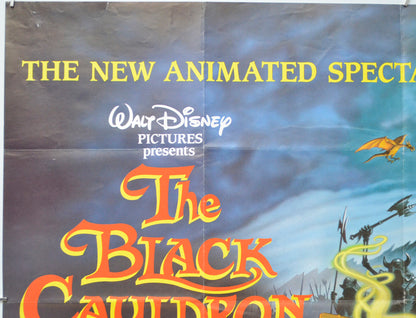 THE BLACK CAULDRON (Top Left) Cinema Quad Movie Poster 