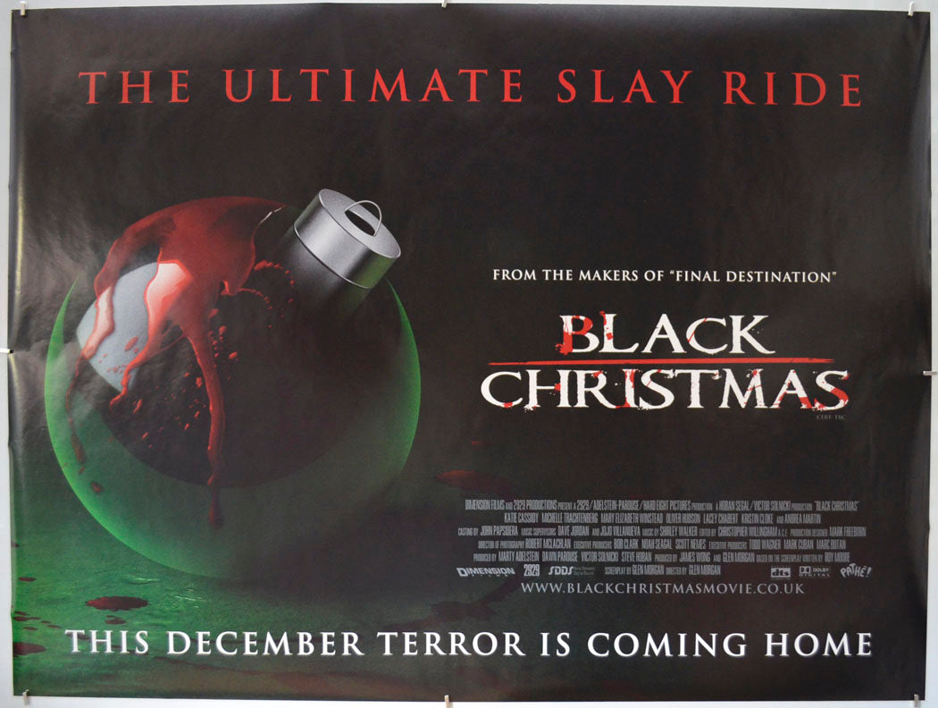 Black Christmas Original Quad Poster - Film Poster - Movie Poster