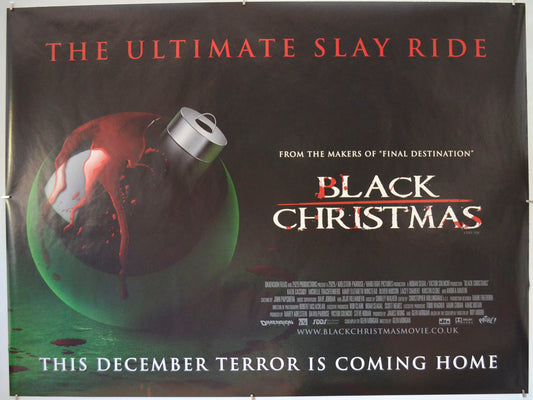 Black Christmas Original Quad Poster - Film Poster - Movie Poster