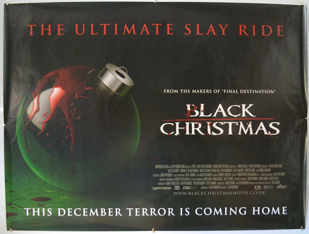 Black Christmas Original Quad Poster - Film Poster - Movie Poster