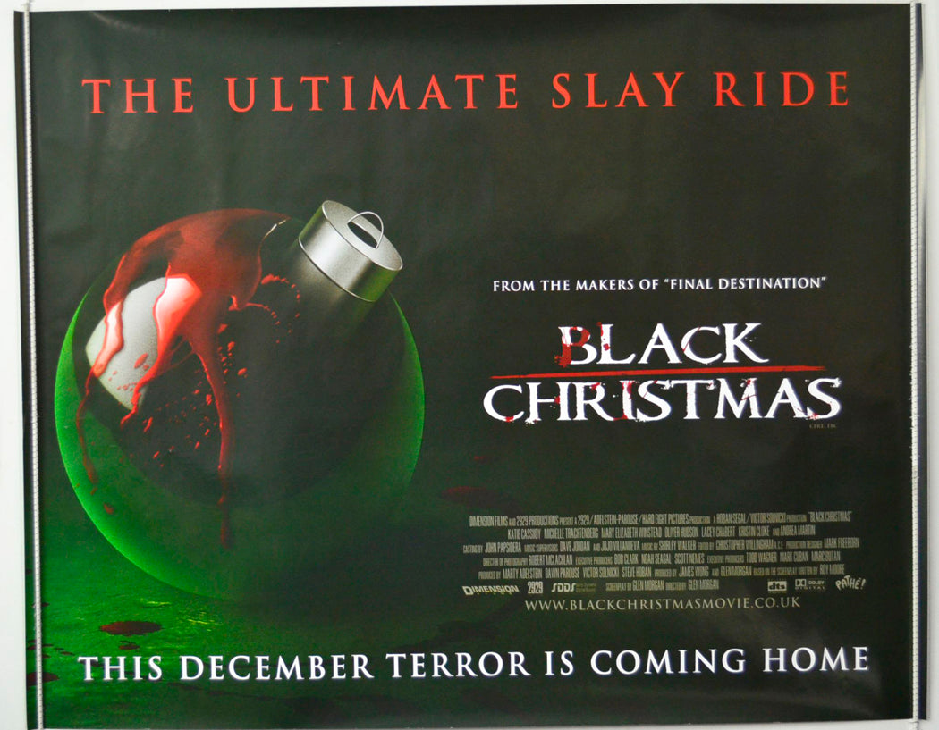 Black Christmas Original British Quad Poster - Movie Poster