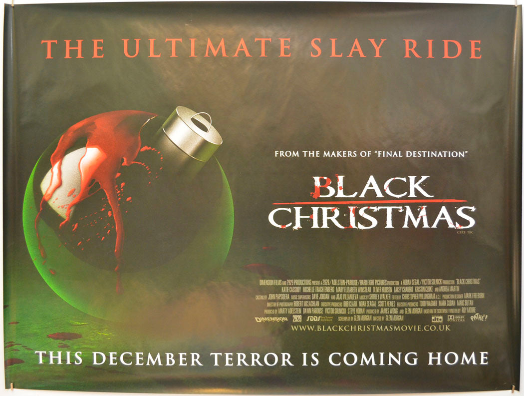 Black Christmas Original Quad Poster - Film Poster - Movie Poster