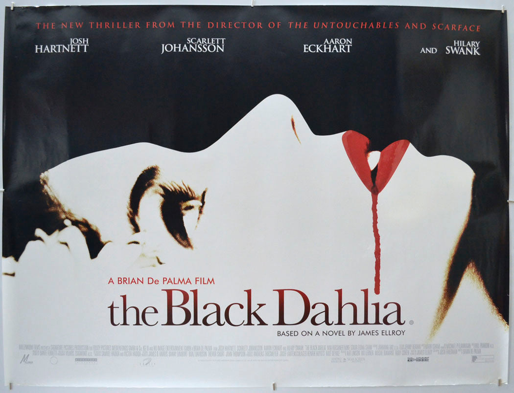 The Black Dahlia  Original Quad Poster - Film Poster - Movie Poster