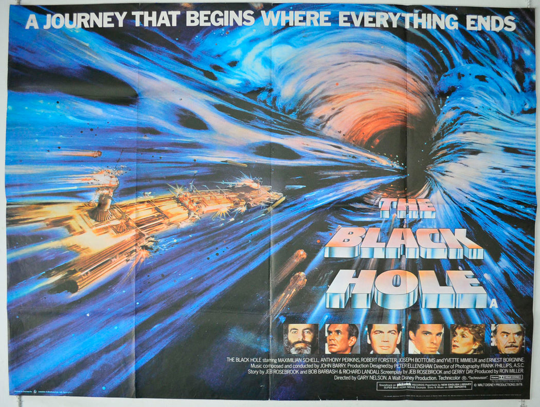 The Black Hole Original British Quad Poster - Movie Poster