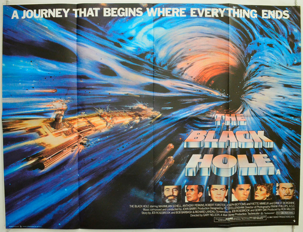 The Black Hole Original British Quad Poster - Film Poster - Movie Poster 