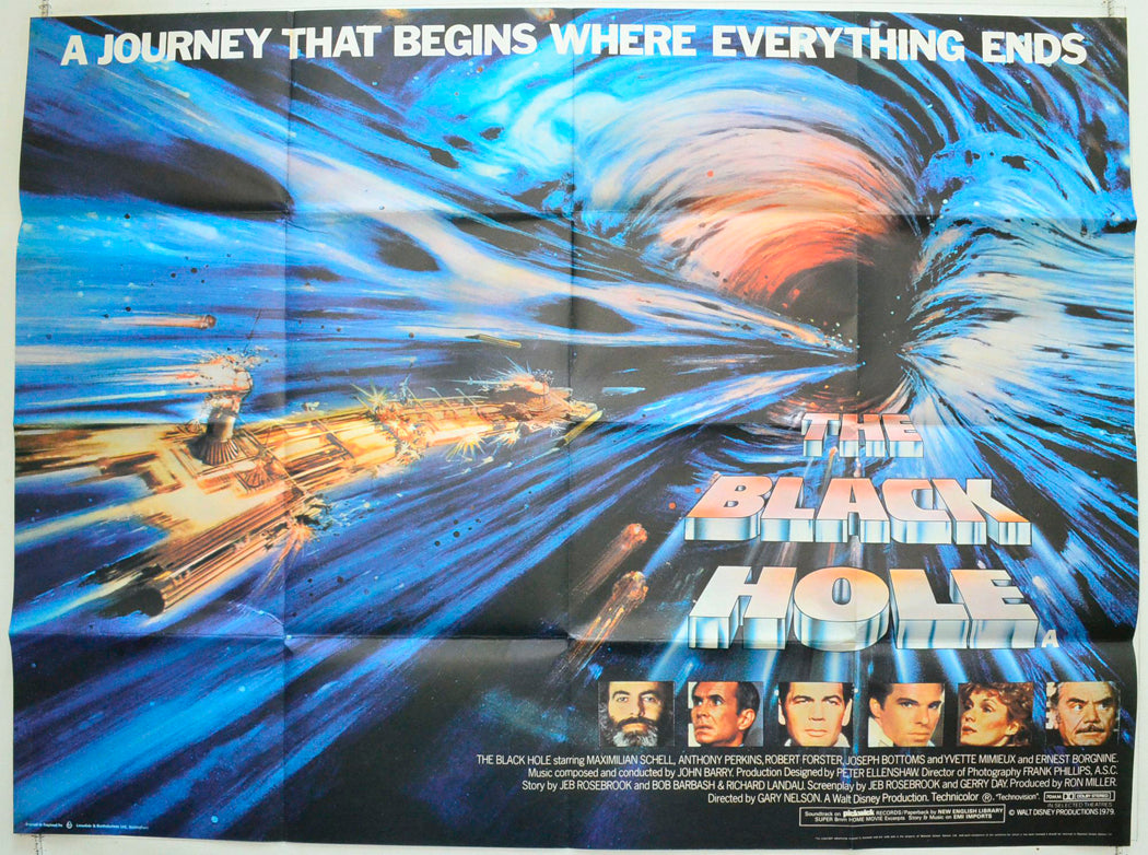 The Black Hole Original British Quad Poster - Film Poster - Movie Poster 