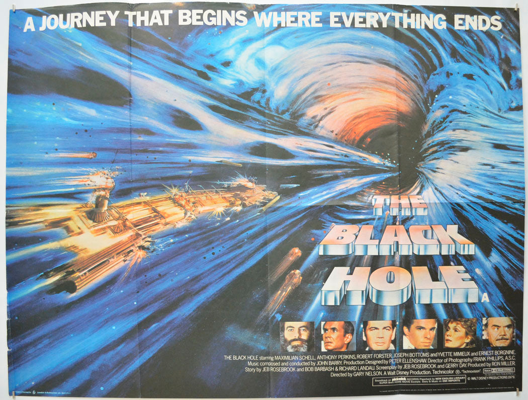 The Black Hole  Original Quad Poster - Film Poster - Movie Poster