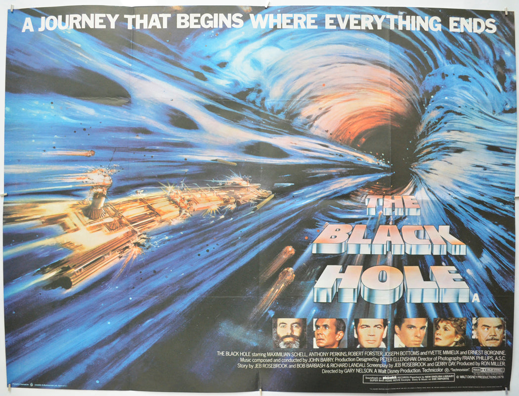 The Black Hole Original Quad Poster - Film Poster - Movie Poster