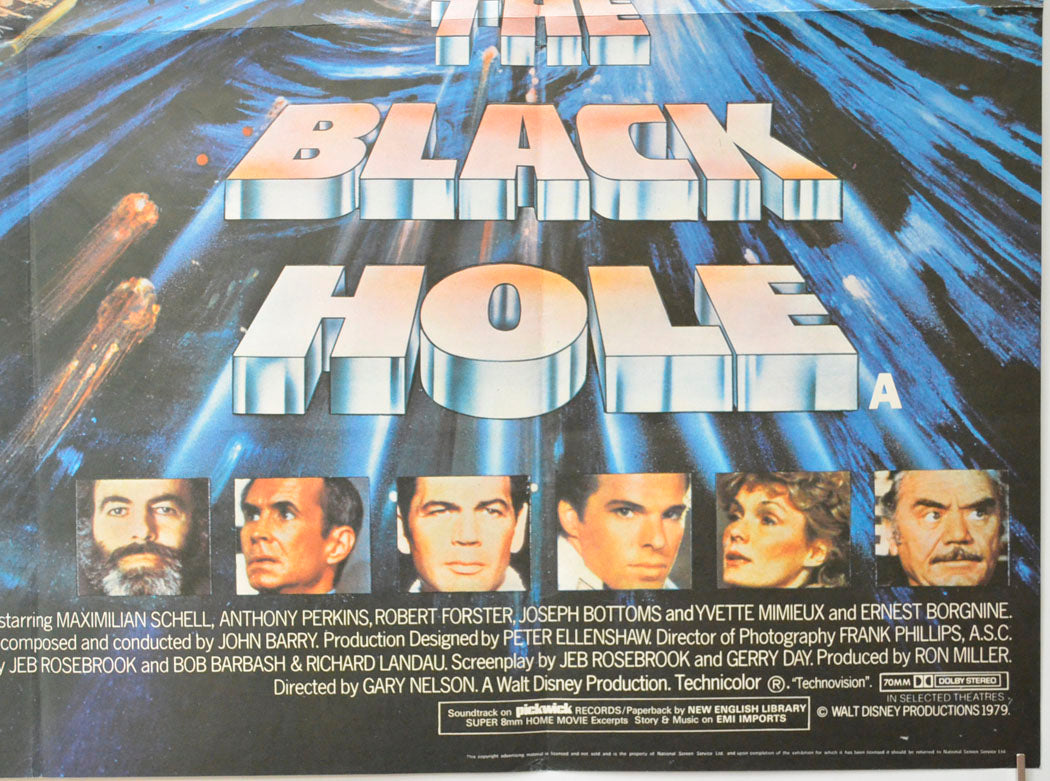 THE BLACK HOLE (Bottom Right) Cinema Quad Movie Poster 