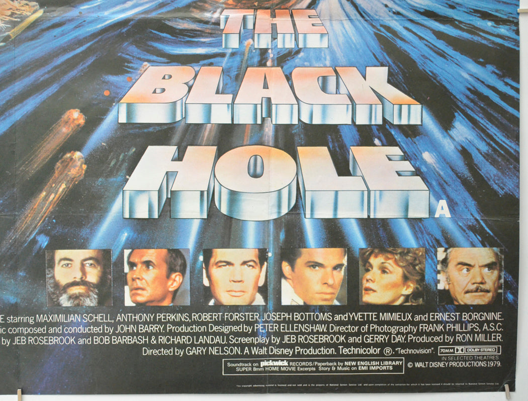 THE BLACK HOLE (Bottom Right) Cinema Quad Movie Poster 