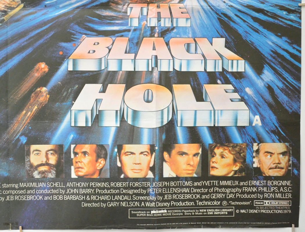 THE BLACK HOLE (Bottom Right) Cinema Quad Movie Poster 