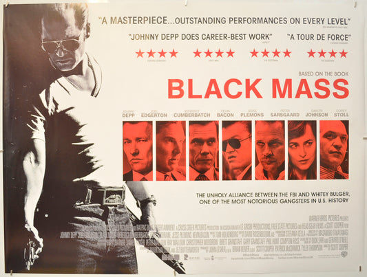 Black Mass  Original Quad Poster - Film Poster - Movie Poster