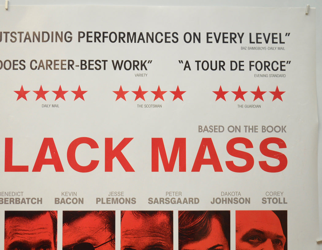 BLACK MASS (Top Right) Cinema Quad Movie Poster 