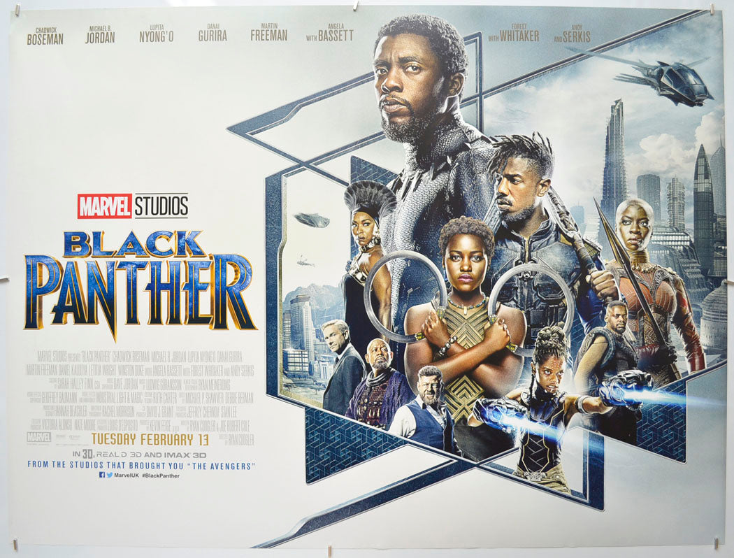 Black Panther  Original Quad Poster - Film Poster - Movie Poster