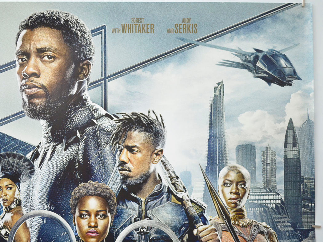 BLACK PANTHER (Top Right) Cinema Quad Movie Poster 