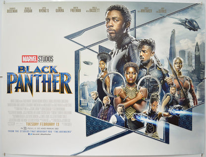 Black Panther Original Quad Poster - Film Poster - Movie Poster