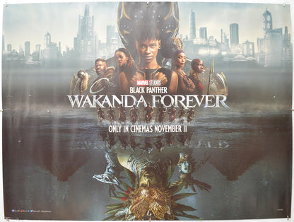 Black Panther Wakanda Forever Original Quad Poster - Film Poster - Movie Poster  