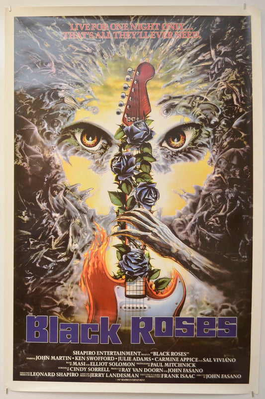 Black Roses Original One Sheet Poster - Film Poster - Movie Poster