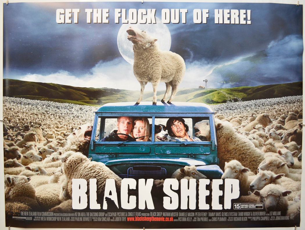 Black Sheep Original Quad Poster - Film Poster - Movie Poster  