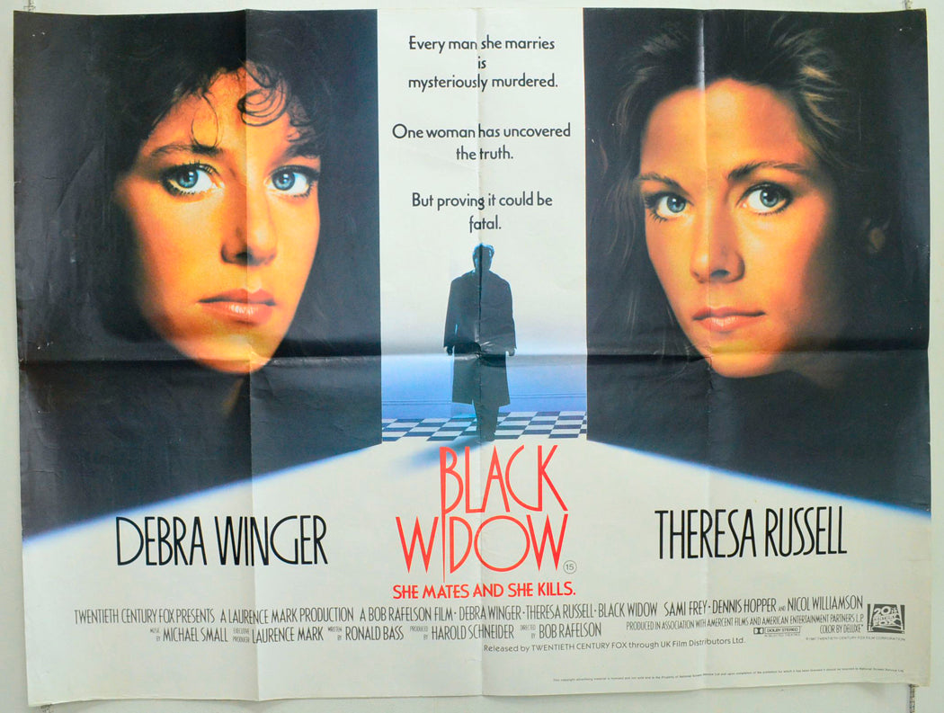 Black Widow Original British Quad Poster - Film Poster - Movie Poster 