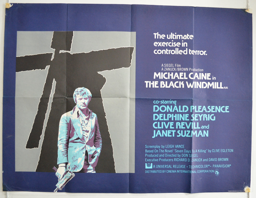 The Black Windmill  Original British Quad Poster - Film Poster - Movie Poster 