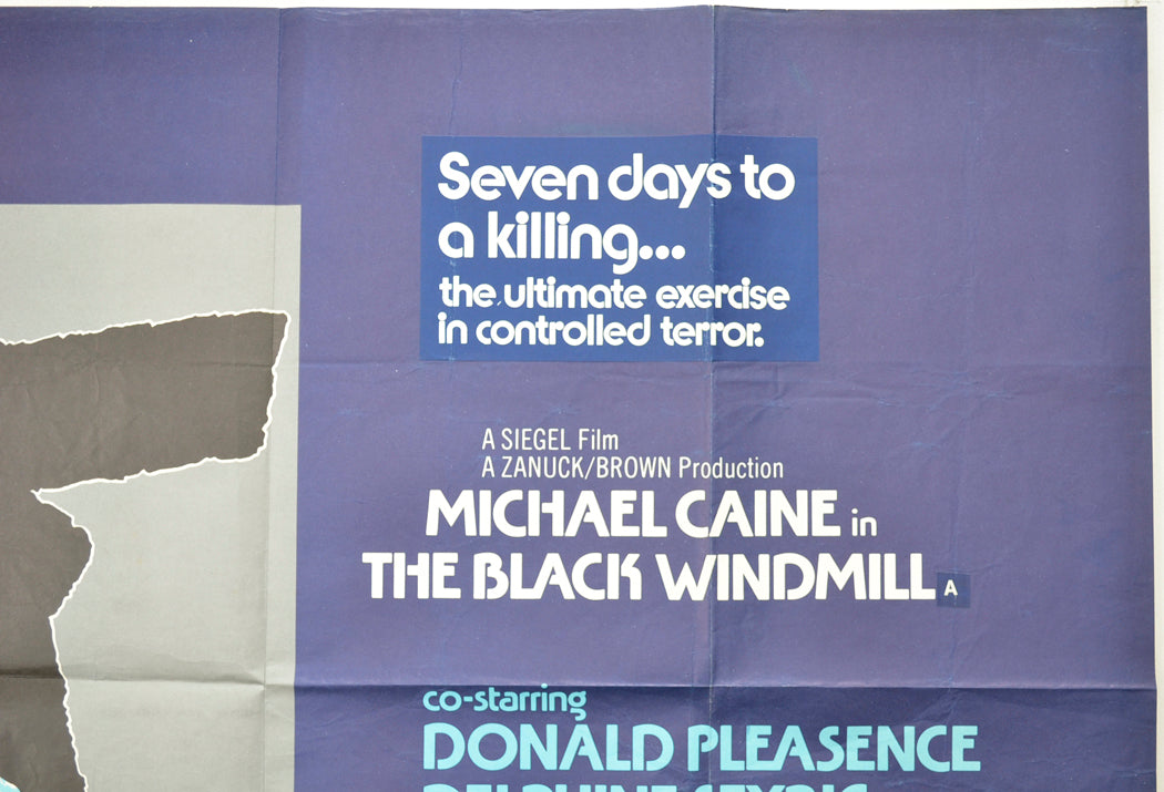 THE BLACK WINDMILL (Top Right) Cinema Quad Movie Poster 