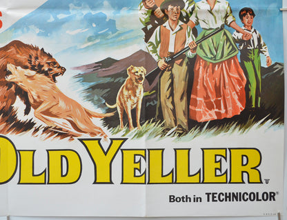 BLACKBEARD’S GHOST / OLD YELLER (Bottom Right) Cinema Quad Movie Poster 