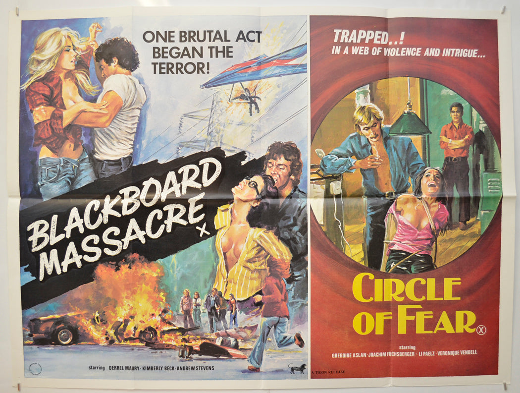 Blackboard Massacre / Circle Of Fear (a.k.a. Massacre at Central High / From Hong Kong with Love) Original Quad Poster - Film Poster - Movie Poster