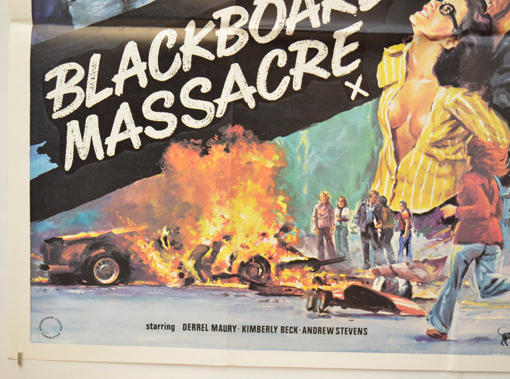 BLACKBOARD MASSACRE / CIRCLE OF FEAR (Bottom Left) Cinema Quad Movie Poster 