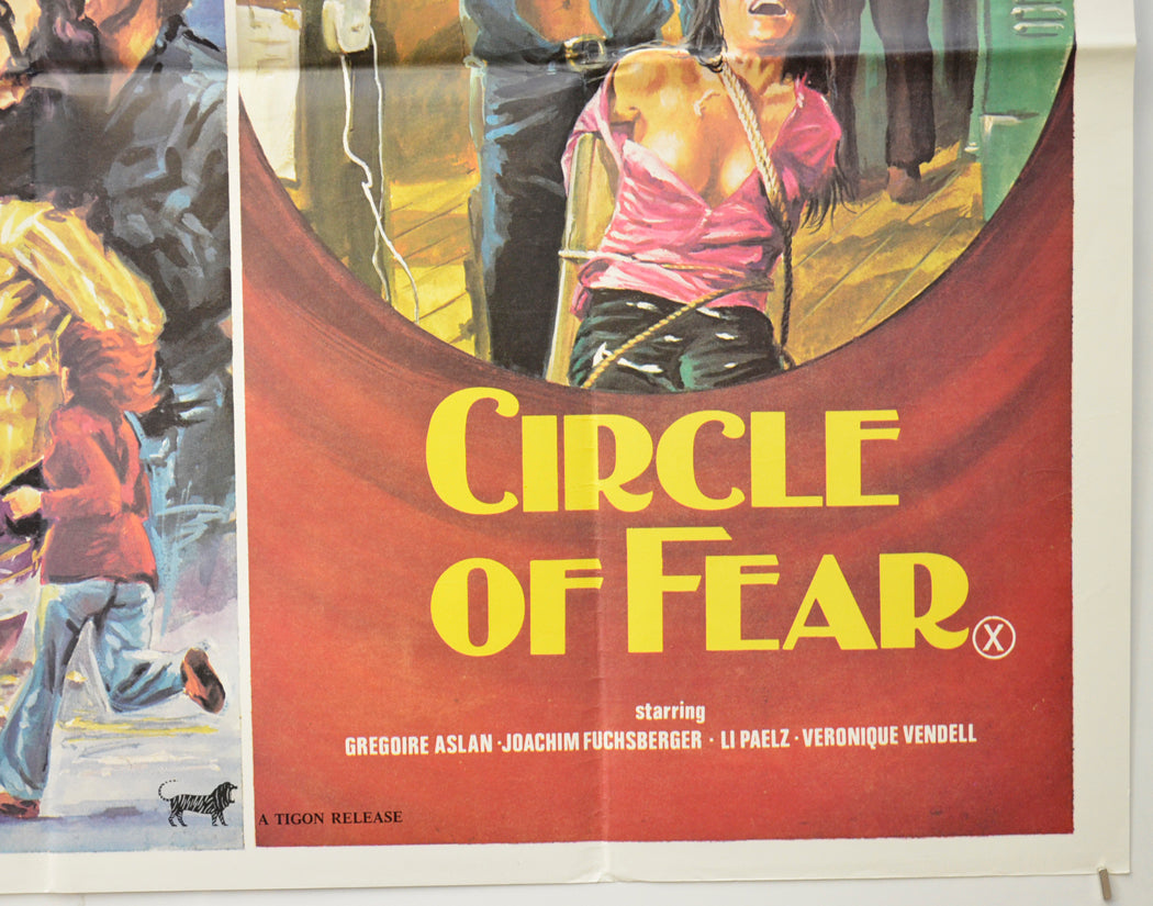 BLACKBOARD MASSACRE / CIRCLE OF FEAR (Bottom Right) Cinema Quad Movie Poster 