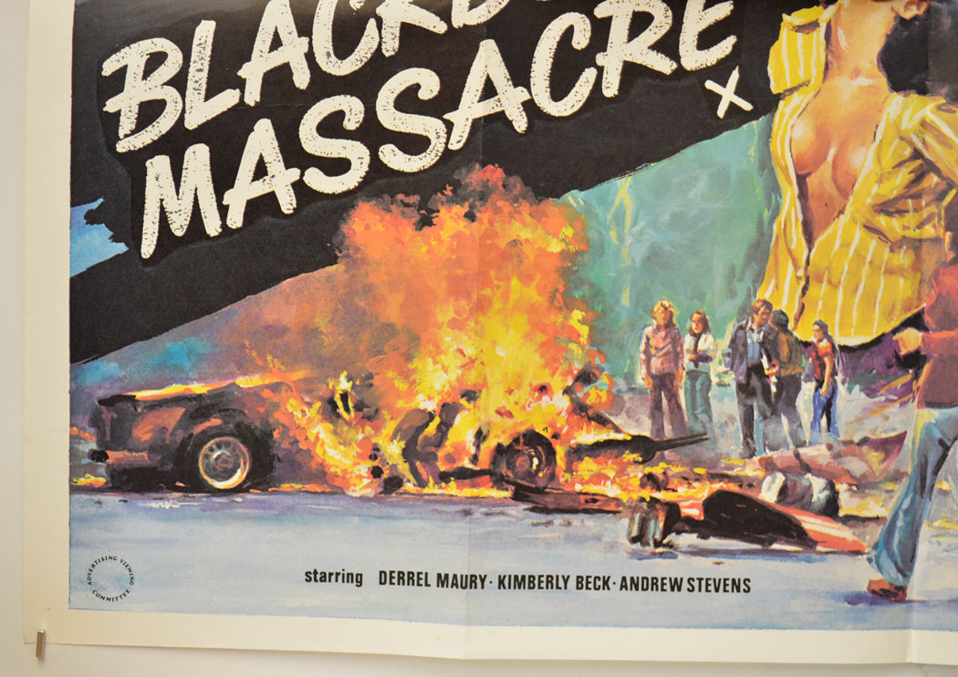 BLACKBOARD MASSACRE / CIRCLE OF FEAR (Bottom Left) Cinema Quad Movie Poster 