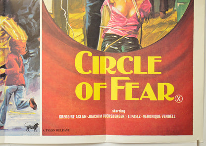 BLACKBOARD MASSACRE / CIRCLE OF FEAR (Bottom Right) Cinema Quad Movie Poster 