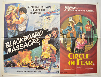 Blackboard Massacre / Circle Of Fear (a.k.a. Massacre at Central High / From Hong Kong with Love) Original Quad Poster - Film Poster - Movie Poster