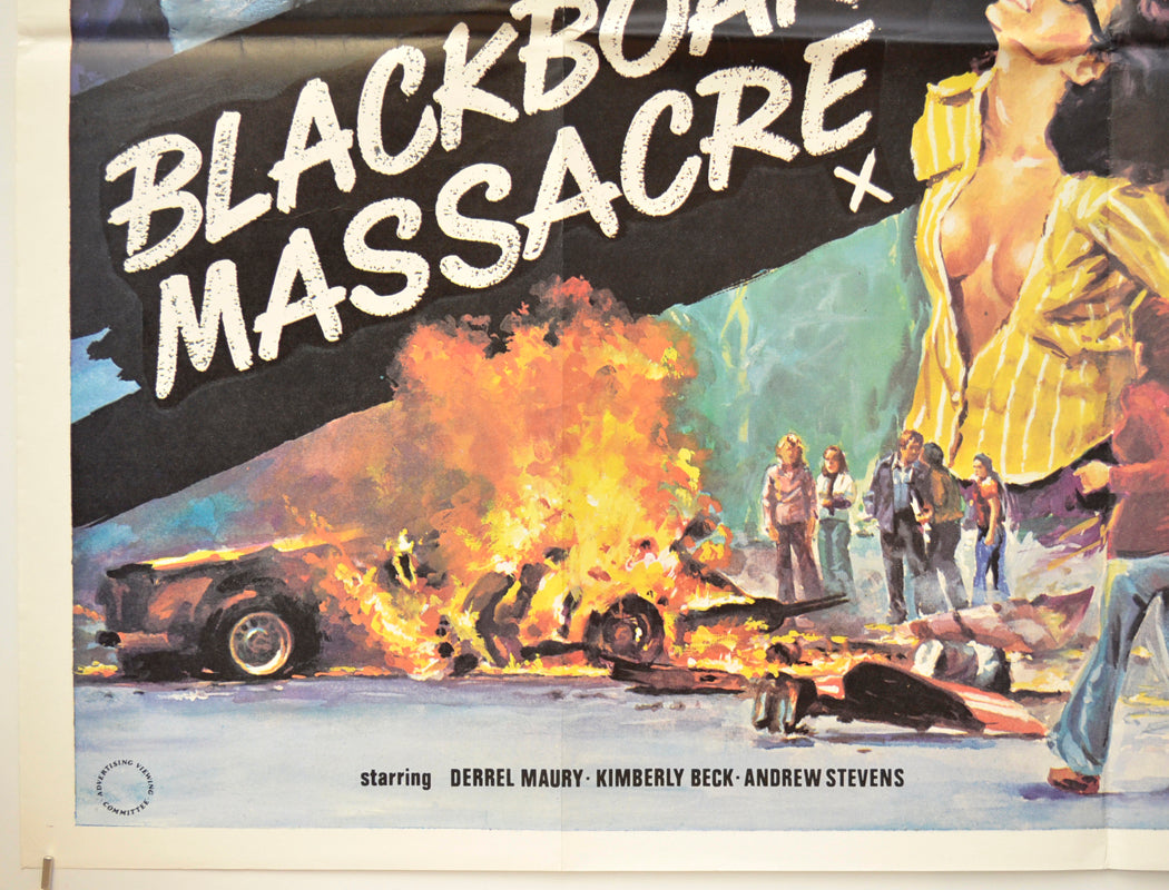 BLACKBOARD MASSACRE / CIRCLE OF FEAR (Bottom Left) Cinema Quad Movie Poster 