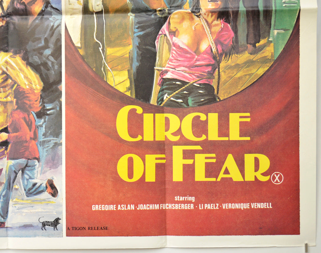 BLACKBOARD MASSACRE / CIRCLE OF FEAR (Bottom Right) Cinema Quad Movie Poster 