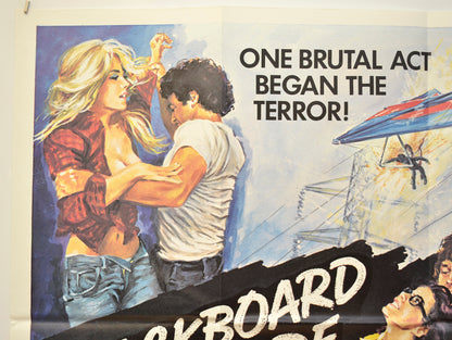 BLACKBOARD MASSACRE / CIRCLE OF FEAR (Top Left) Cinema Quad Movie Poster 