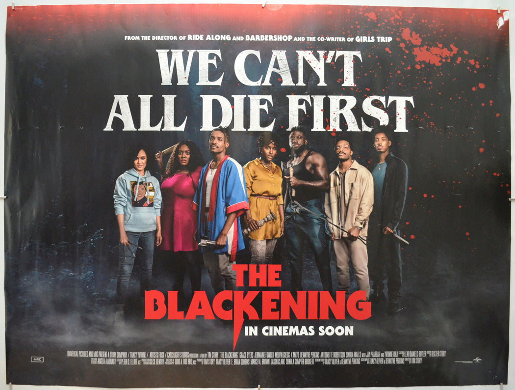 The Blackening (Teaser / Advance Version) Original Quad Poster - Film Poster - Movie Poster