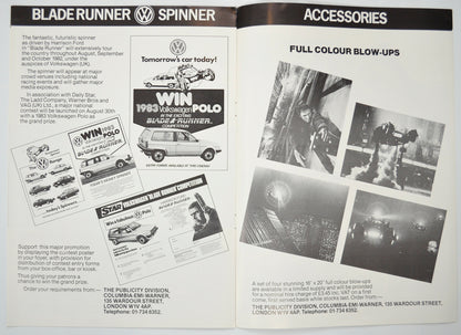 BLADE RUNNER Cinema Exhibitors Campaign Pressbook - INSIDE 