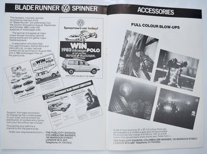 BLADE RUNNER Cinema Exhibitors Campaign Pressbook - INSIDE 