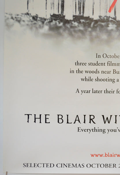 THE BLAIR WITCH PROJECT (Bottom Left) Cinema 4 Sheet Movie Poster 