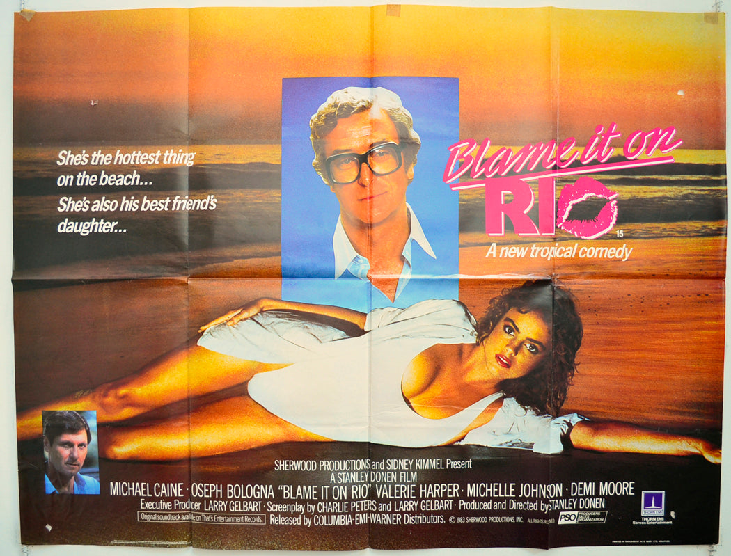 Blame It On Rio Original Quad Poster - Film Poster - Movie Poster  