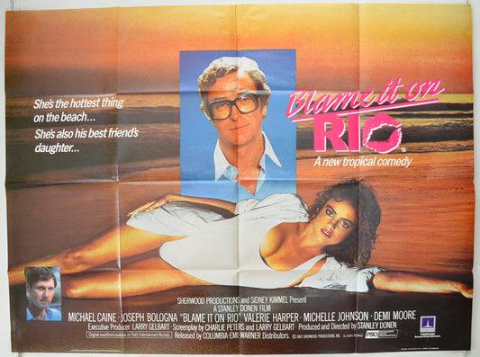 Blame It On Rio Original Quad Poster - Film Poster - Movie Poster  