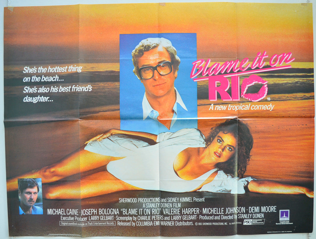 Blame It On Rio Original Quad Poster - Film Poster - Movie Poster  