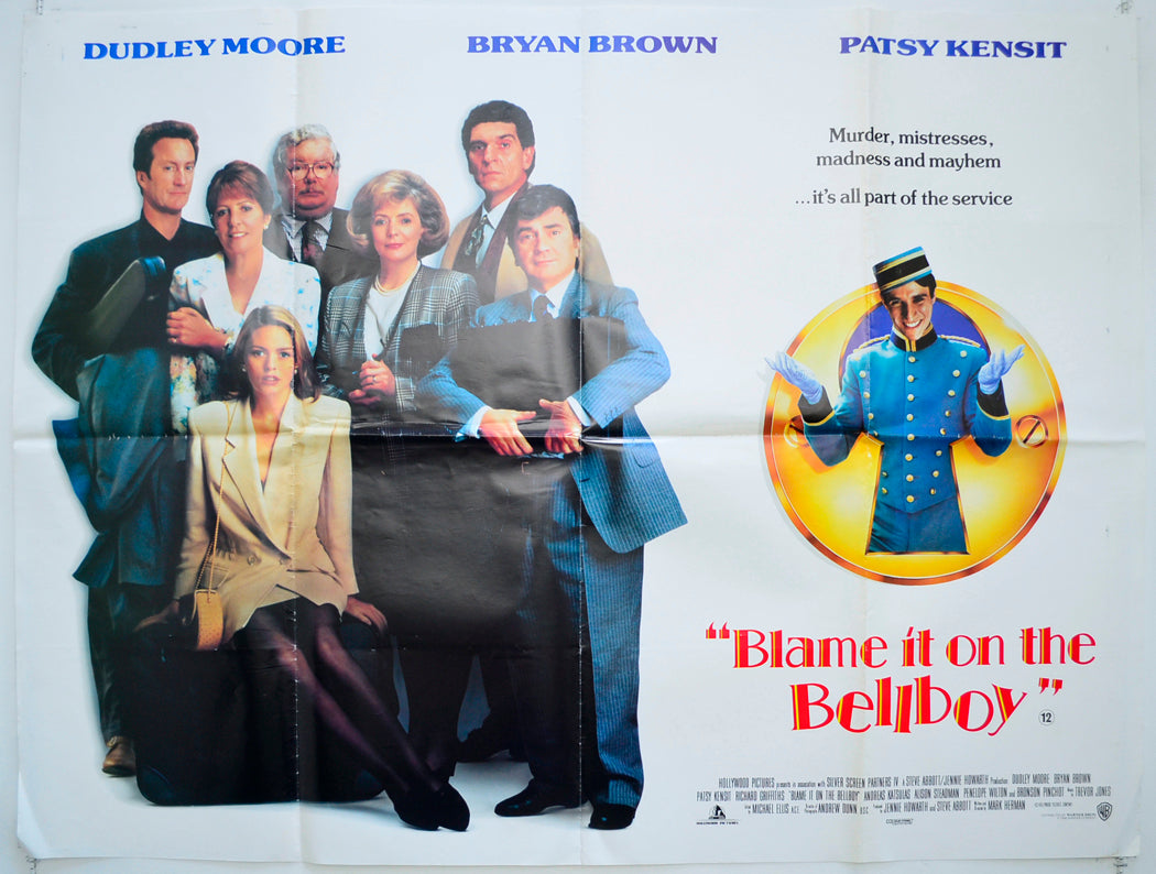 Blame It On The Bellboy Original Quad Poster - Film Poster - Movie Poster  