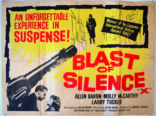 Blast Of Silence Original British Quad Poster - Movie Poster