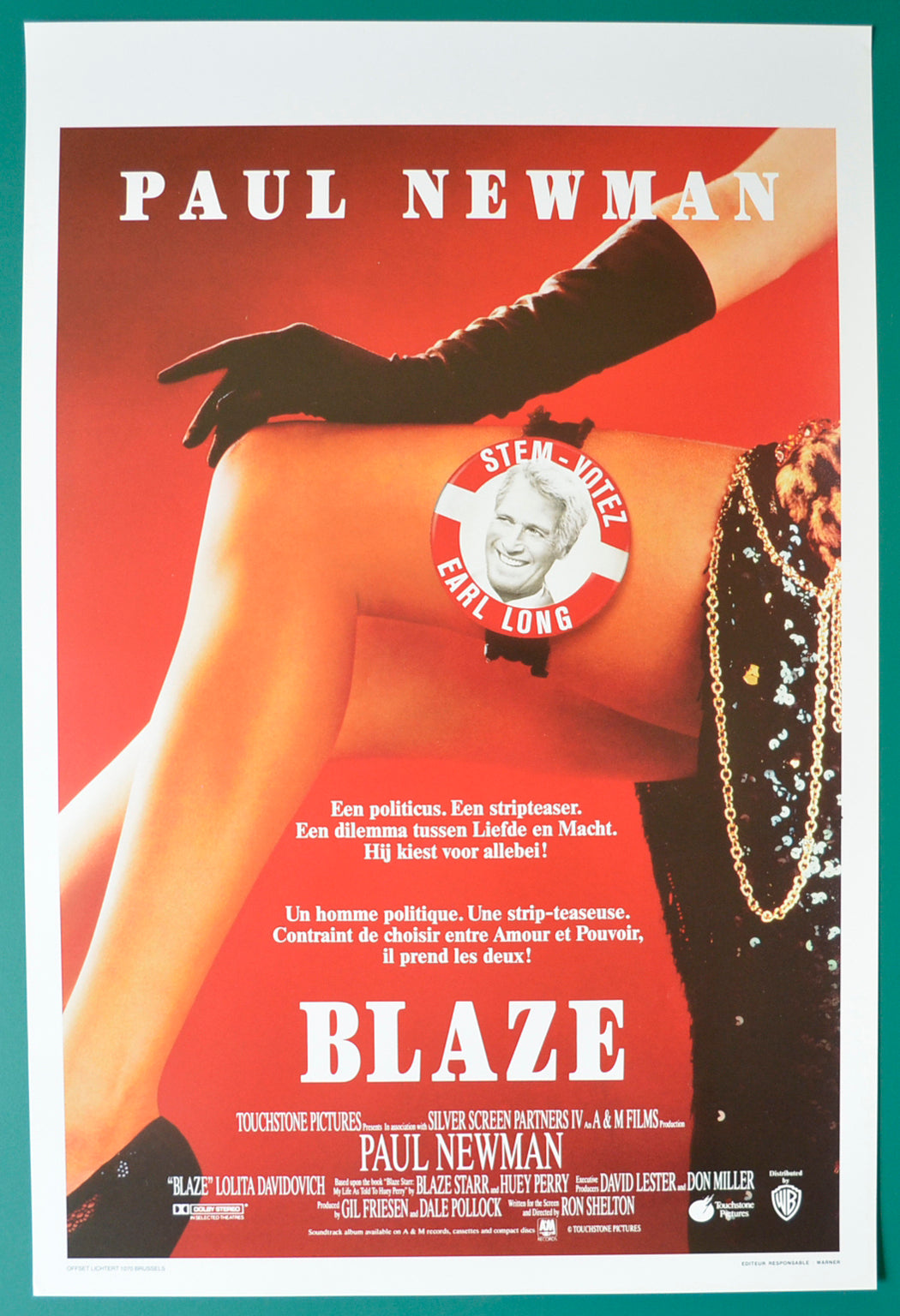 Blaze  Original Belgian Poster - Film Poster - Movie Poster